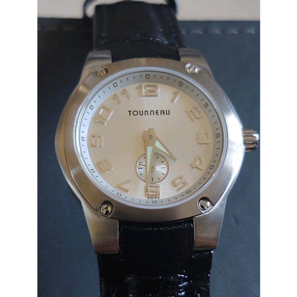 Tourneau Black Genuine Leather Watch for Gap Inc.